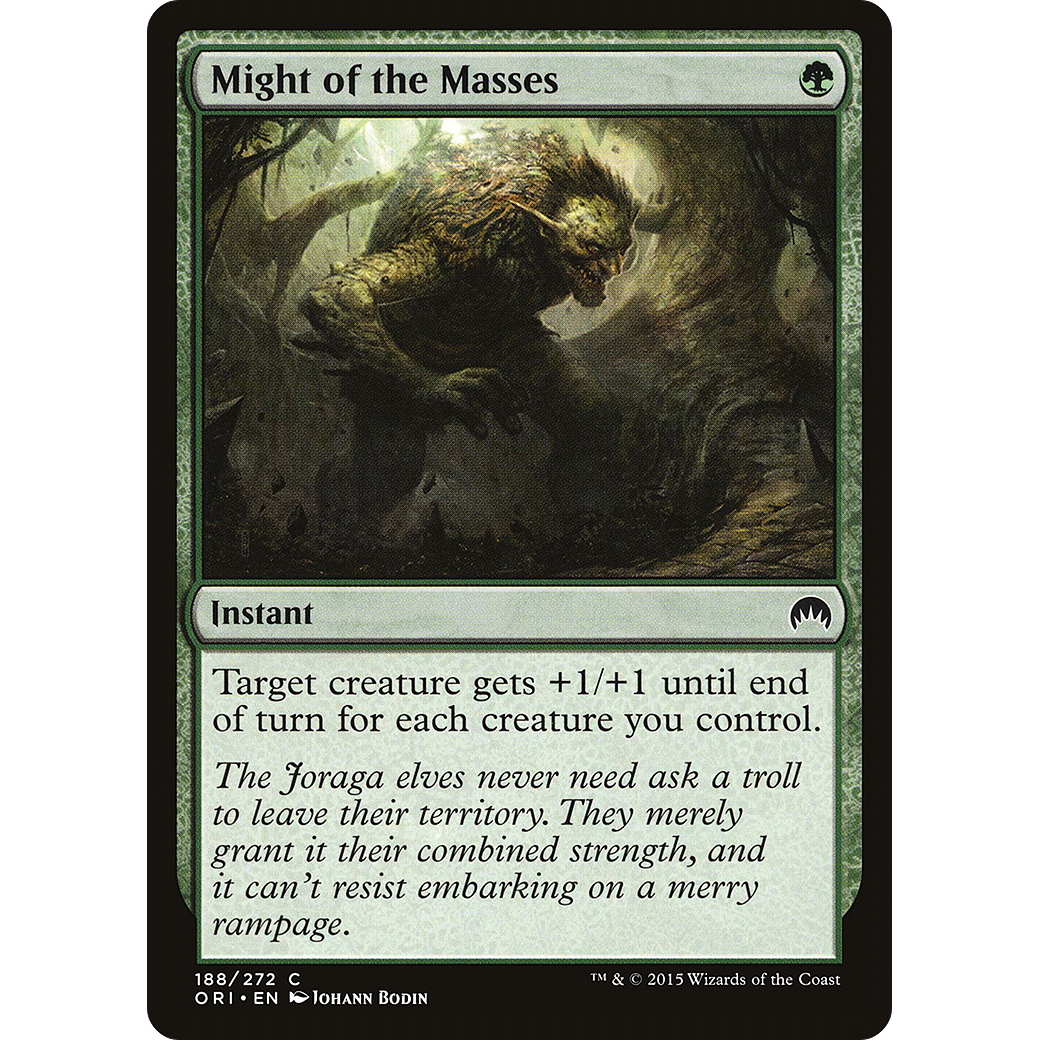 Might of the Masses (ORI-188) - Magic Origins Foil