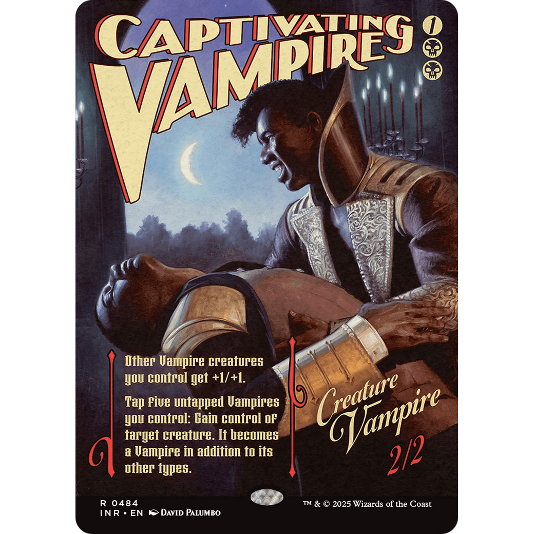 Captivating Vampire (INR-484) - Innistrad Remastered: (Showcase) (Borderless) Foil