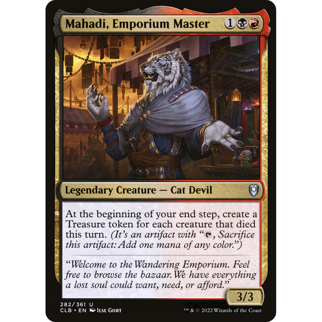 Mahadi, Emporium Master (CLB-282) - Commander Legends: Battle for Baldur's Gate Foil