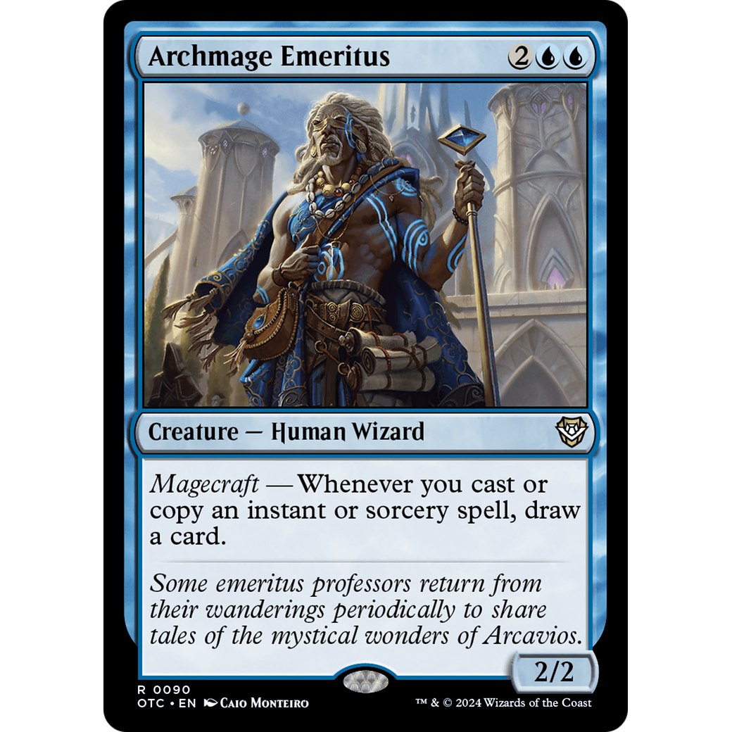 Archmage Emeritus (OTC-090) - Outlaws of Thunder Junction Commander