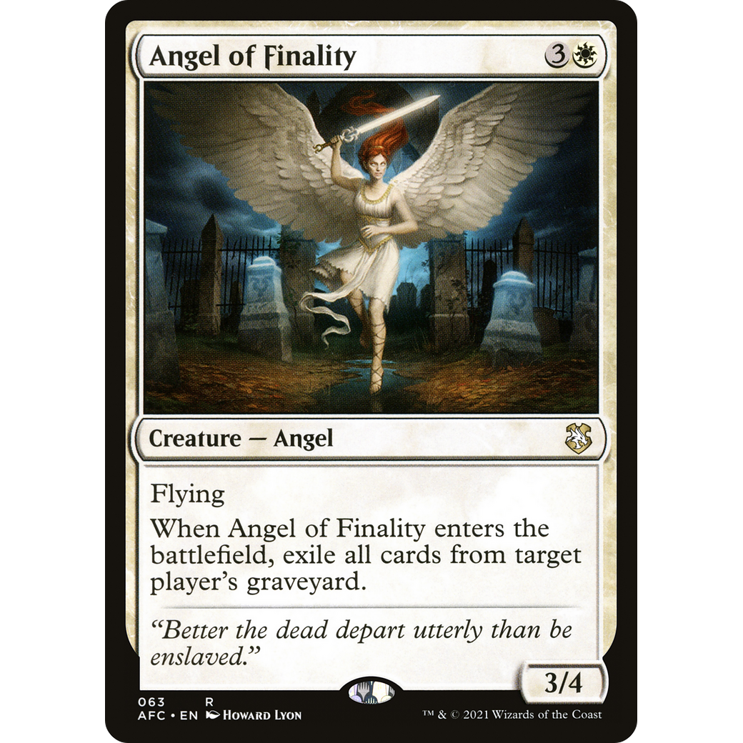 Angel of Finality (AFC-063) - Forgotten Realms Commander