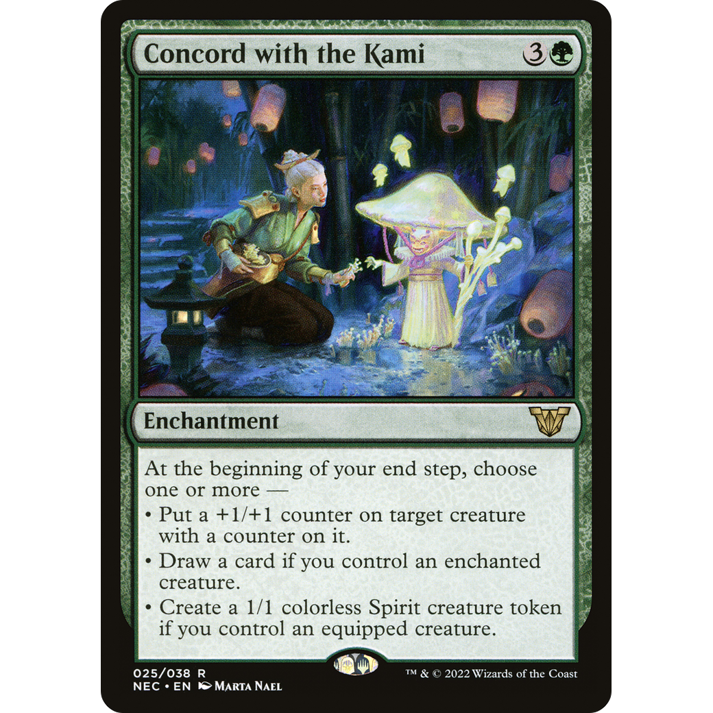 Concord with the Kami (NEC-025) - Neon Dynasty Commander