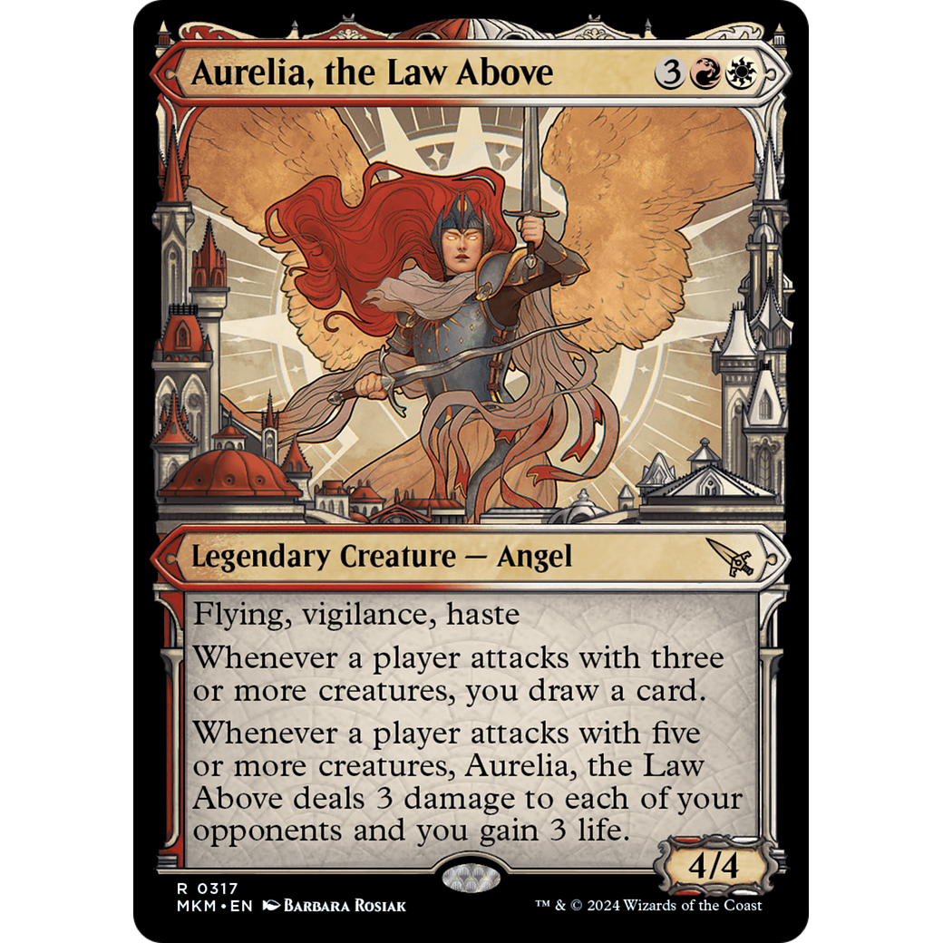 Aurelia, the Law Above (MKM-317) - Murders at Karlov Manor: (Showcase) Foil
