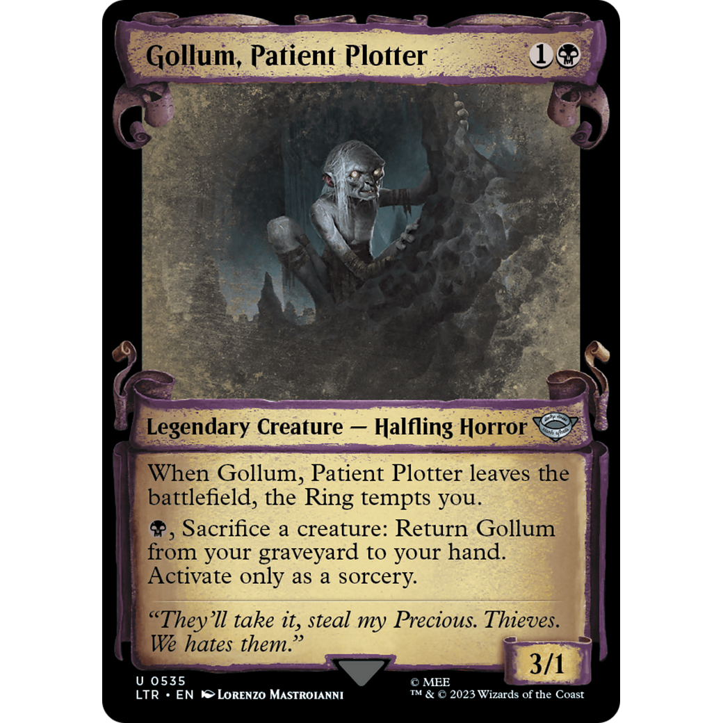 Gollum, Patient Plotter (LTR-535) - The Lord of the Rings: Tales of Middle-earth: (Showcase)