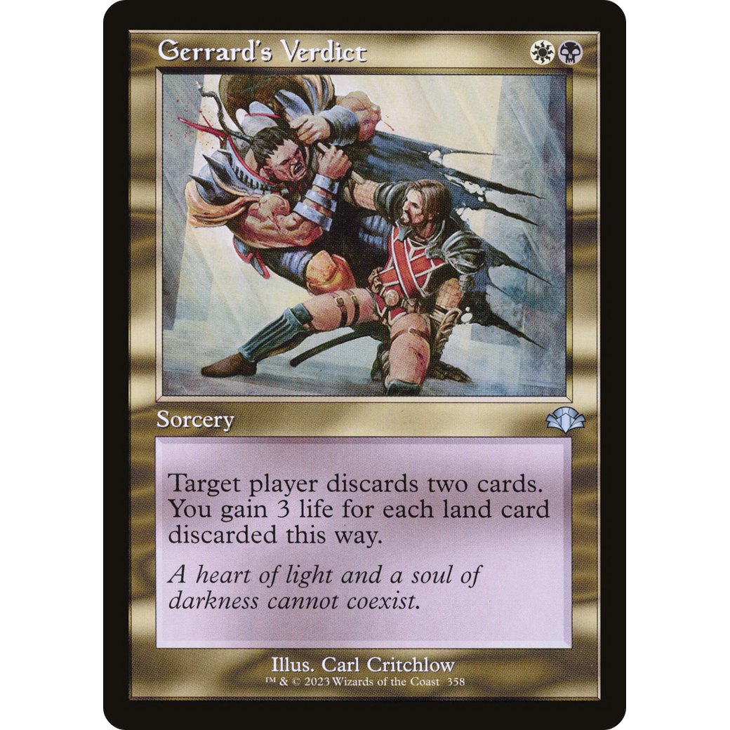 Gerrard's Verdict (Retro Frame) (DMR-358) - Dominaria Remastered