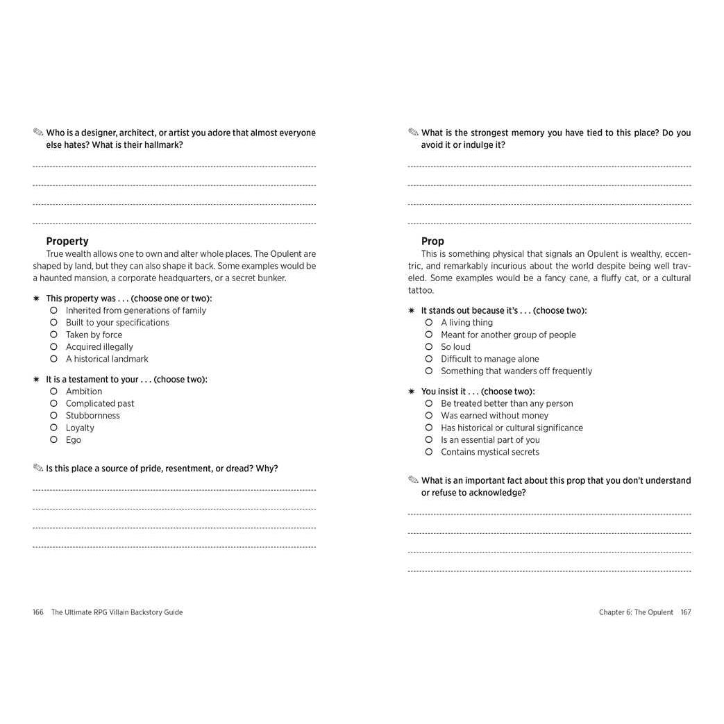 Ultimate RPG Villain Backstory Guide by James D’Amato: Paperback; 256 pages / English