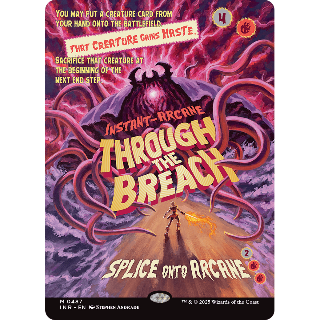 Through the Breach (INR-487) - Innistrad Remastered: (Showcase) (Borderless) Foil
