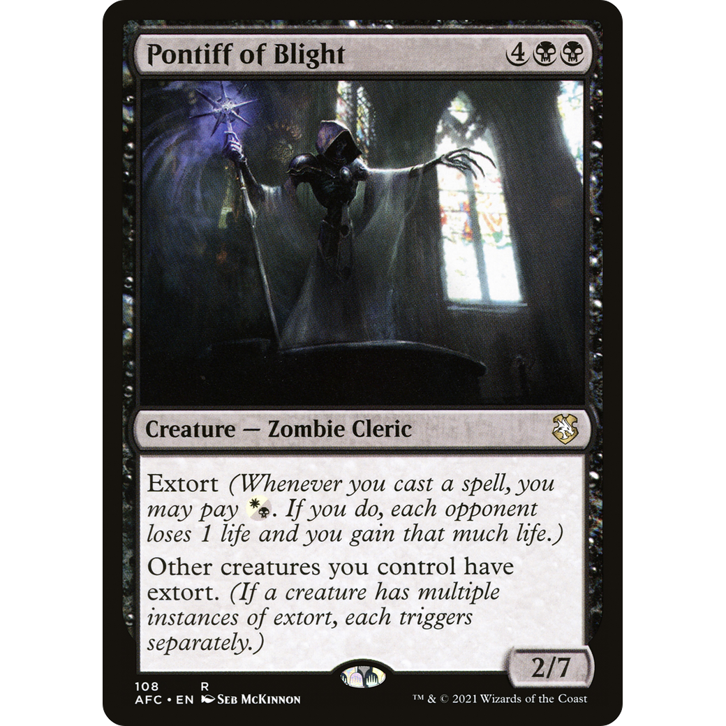 Pontiff of Blight (AFC-108) - Forgotten Realms Commander