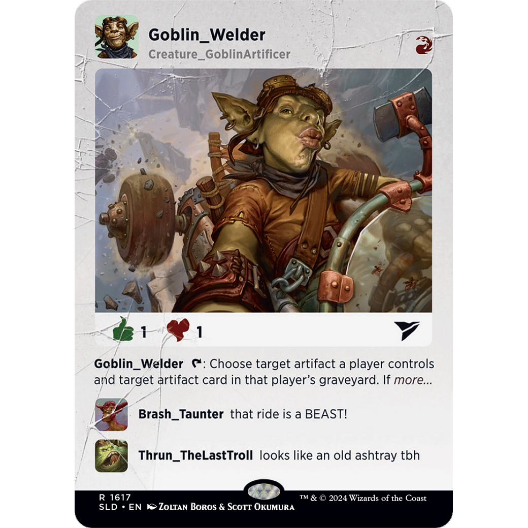 Goblin Welder (SLD-1617) - Secret Lair Drop (Borderless)