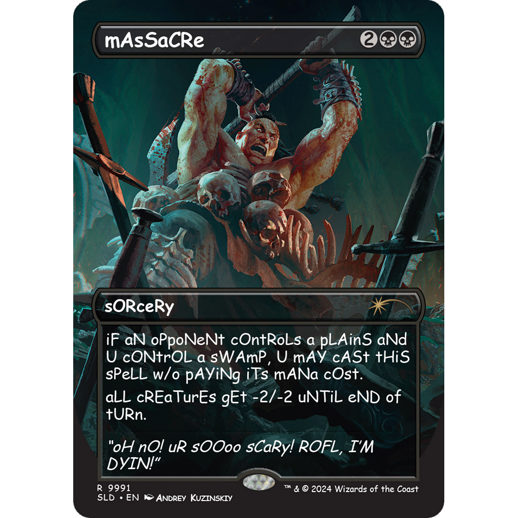 mAsSaCRe (SLD-9991) - Secret Lair Drop (Borderless)