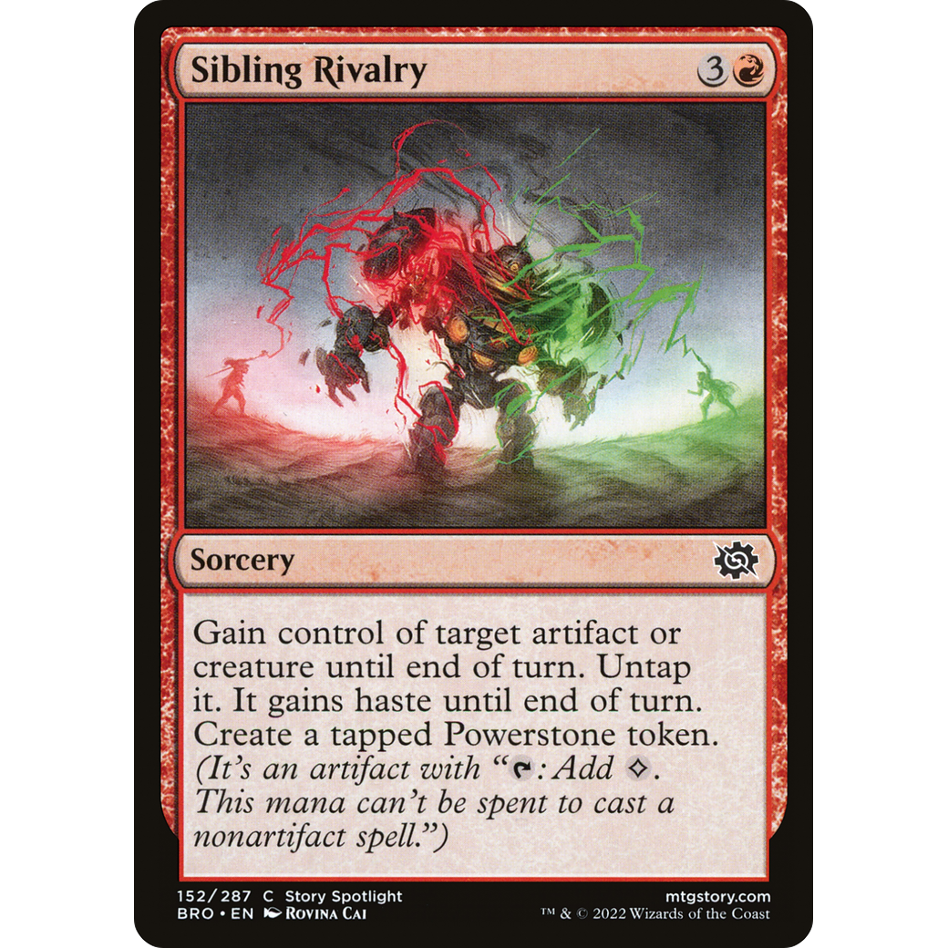 Sibling Rivalry (BRO-152) - The Brothers' War Foil