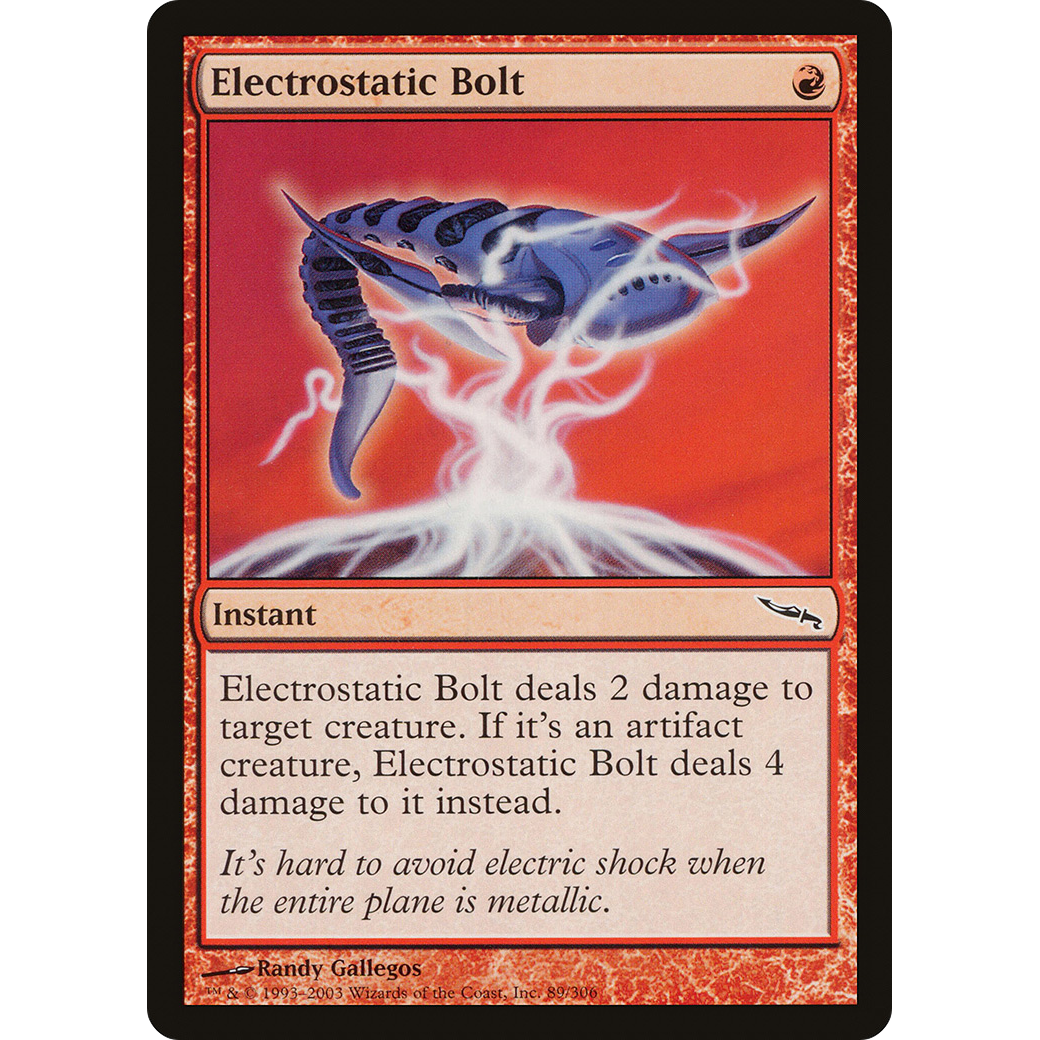 Electrostatic Bolt (MRD-089) - Mirrodin Foil