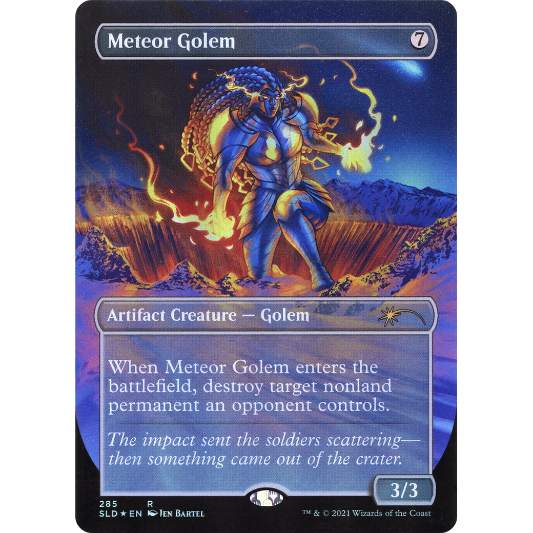 Meteor Golem (285) (SLD-285) - Secret Lair Drop (Borderless) Foil