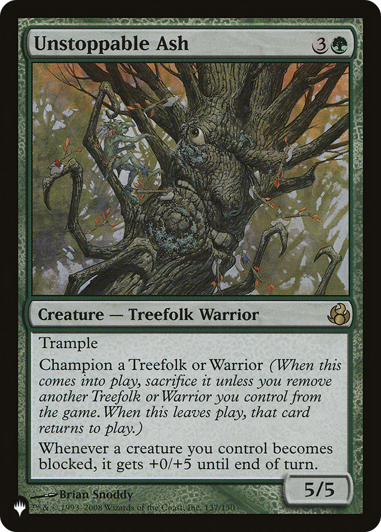 Unstoppable Ash (LIST-137/150) - The List