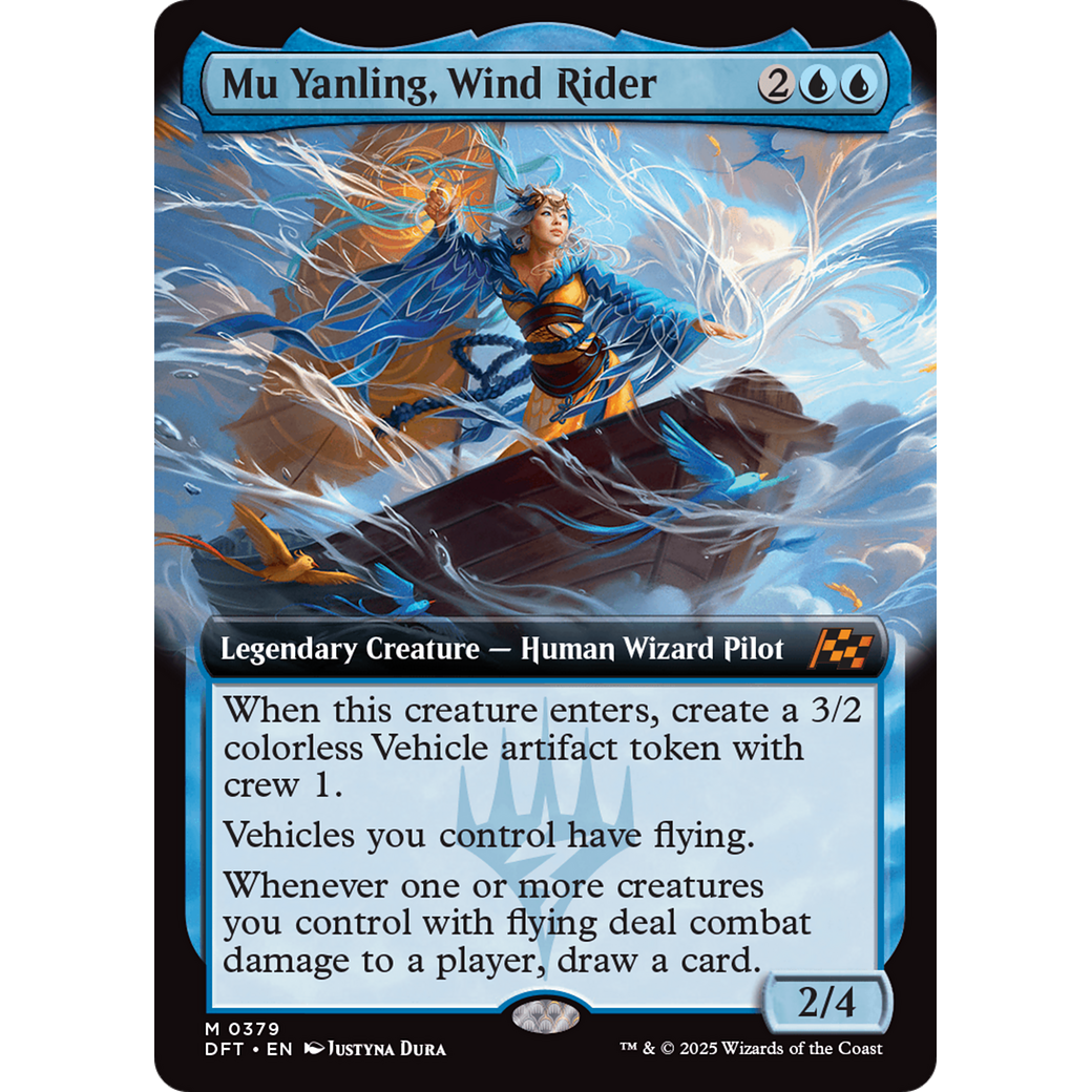 Mu Yanling, Wind Rider (DFT-379) - Aetherdrift: (Extended Art) Foil