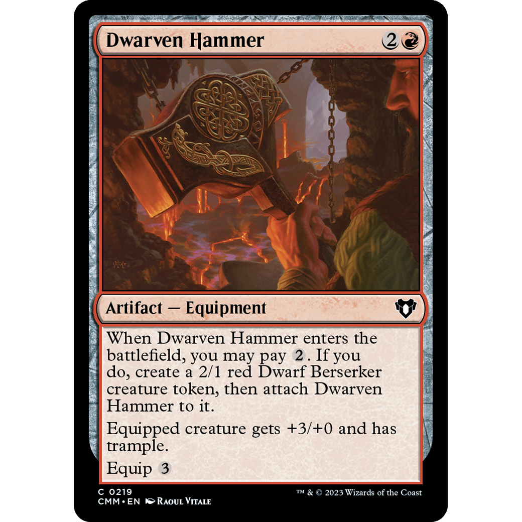 Dwarven Hammer (CMM-219) - Commander Masters Foil