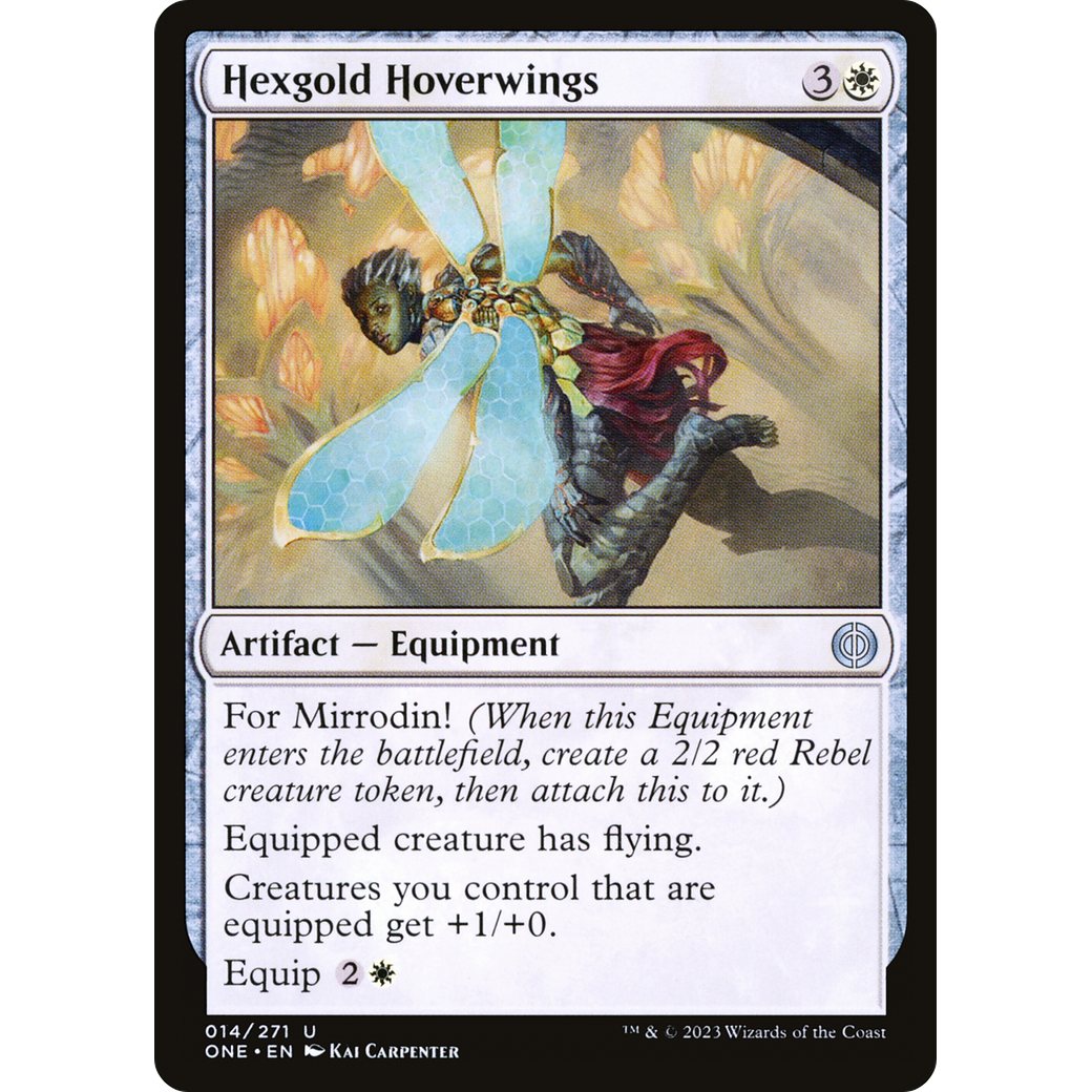 Hexgold Hoverwings (ONE-014) - Phyrexia: All Will Be One Foil
