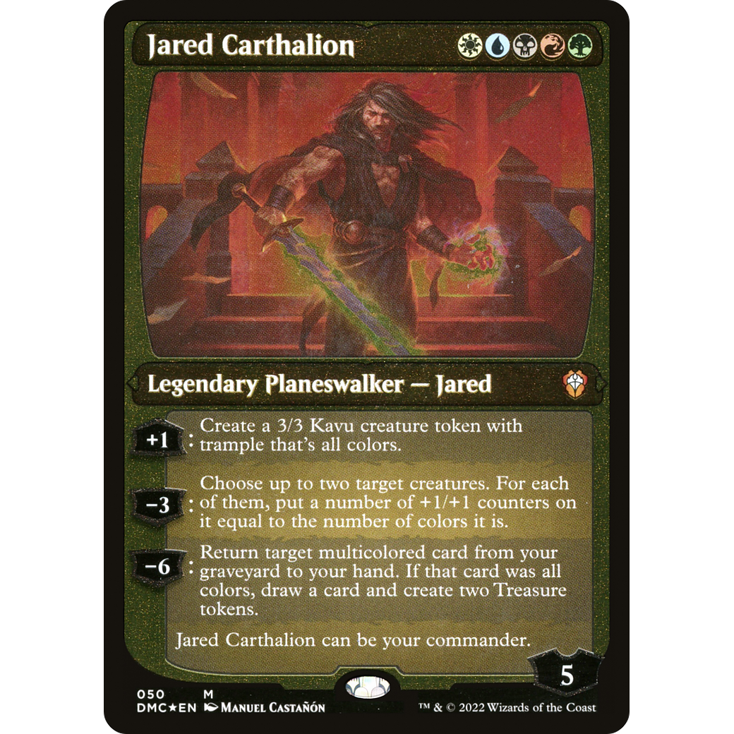 Jared Carthalion (DMC-050) - Dominaria United Commander Etched Foil