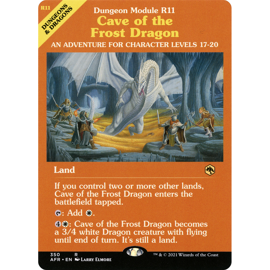 Cave of the Frost Dragon (Dungeon Module) (AFR-350) - Adventures in the Forgotten Realms: (Showcase) Foil