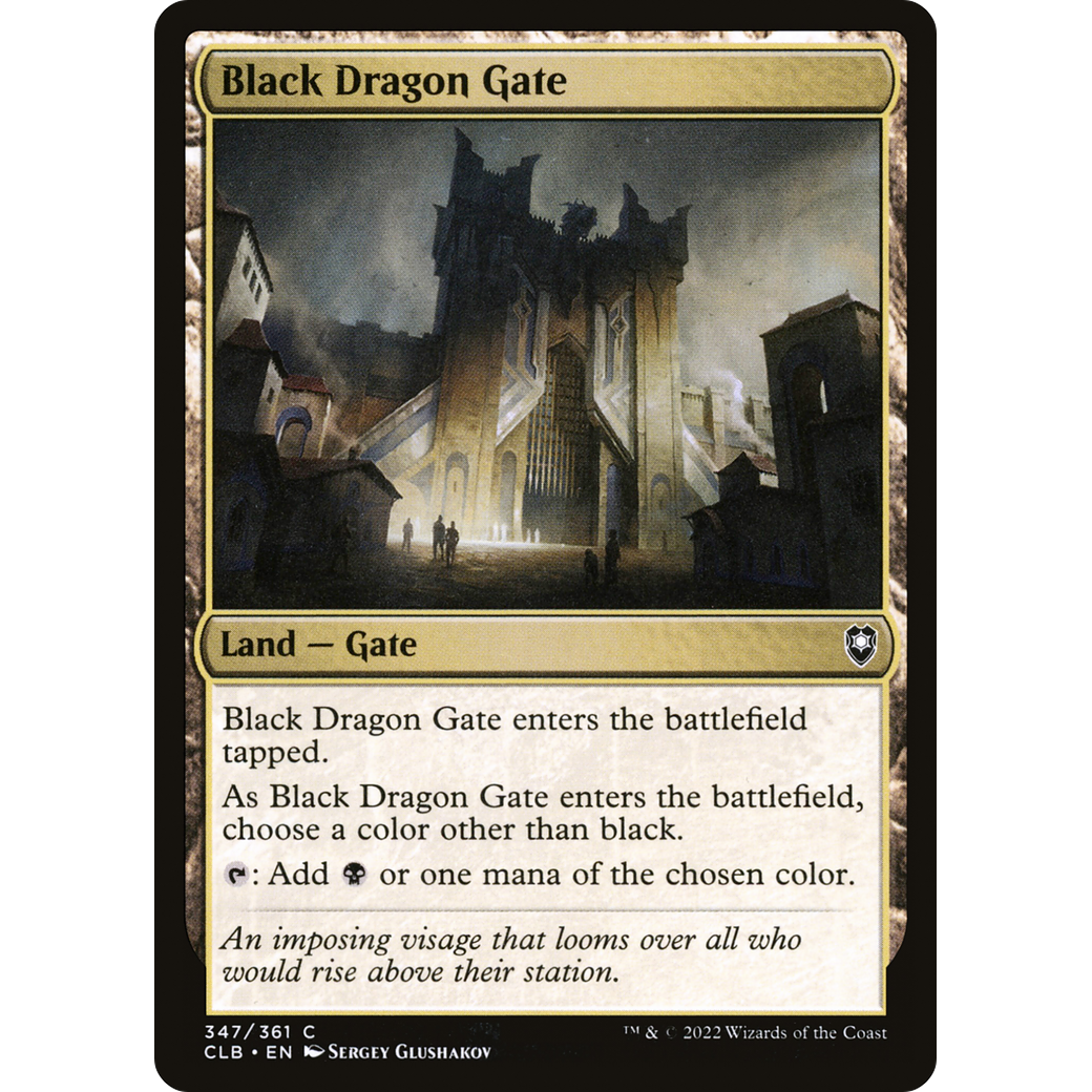 Black Dragon Gate (CLB-347) - Commander Legends: Battle for Baldur's Gate