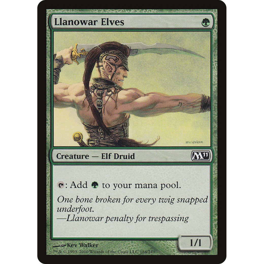 Llanowar Elves (M11-184) - Magic 2011 Foil