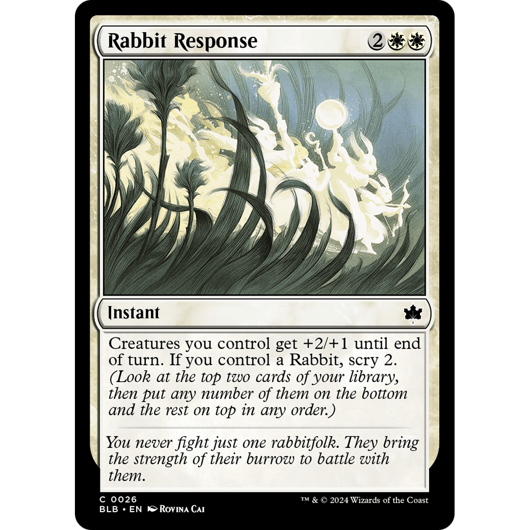 Rabbit Response (BLB-026) - Bloomburrow Foil