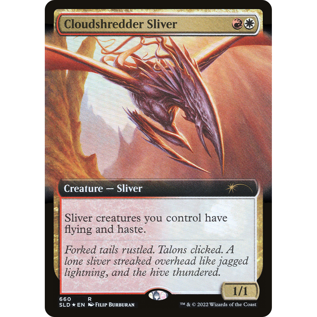 Cloudshredder Sliver (Extended Art) (SLD-660) - Secret Lair Drop: (Extended Art) Foil
