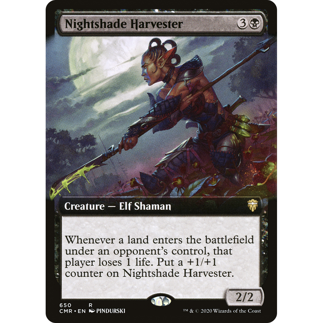 Nightshade Harvester (Extended Art) (CMR-650) - Commander Legends: (Extended Art)