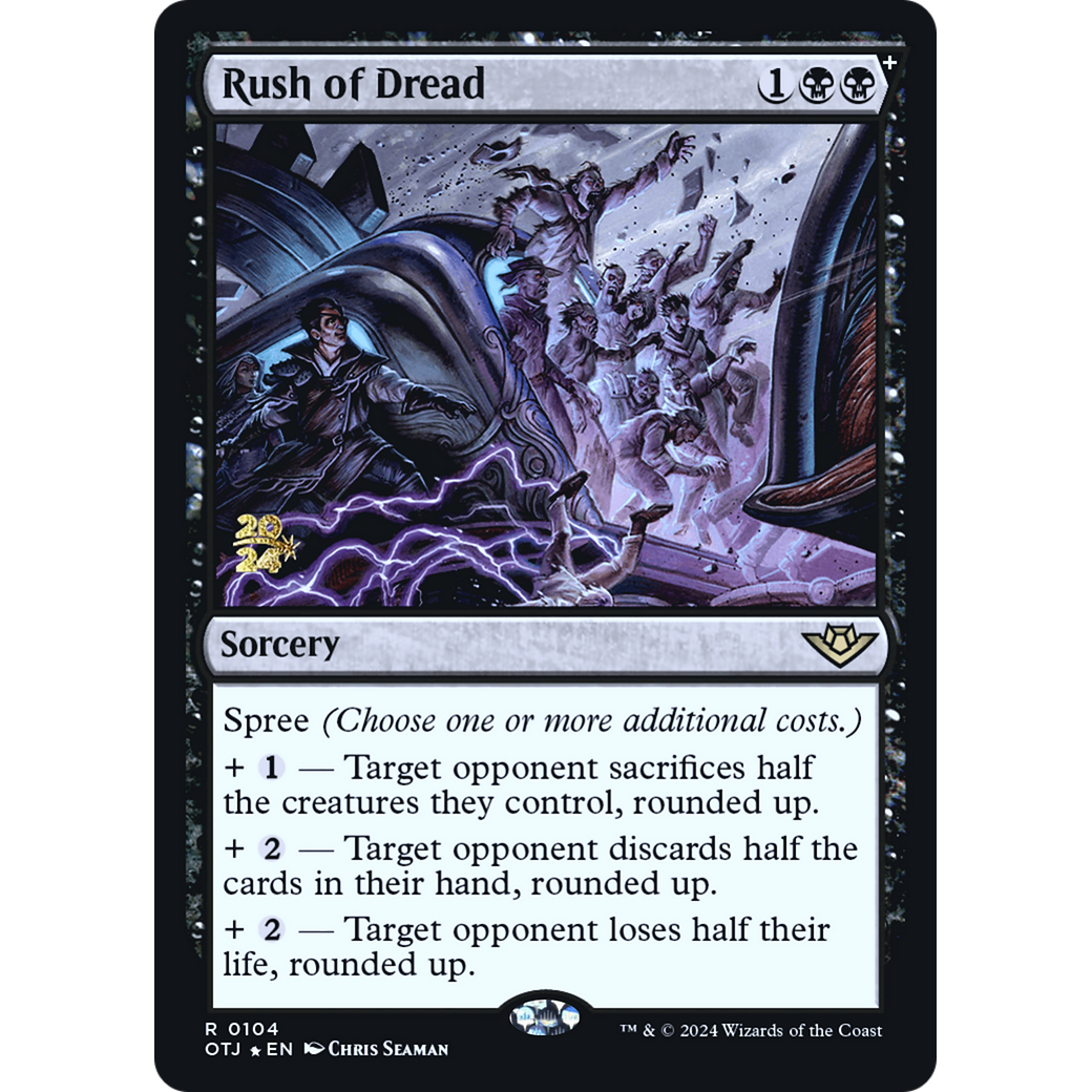 Rush of Dread (PRE-104S) - Outlaws of Thunder Junction Promos Foil