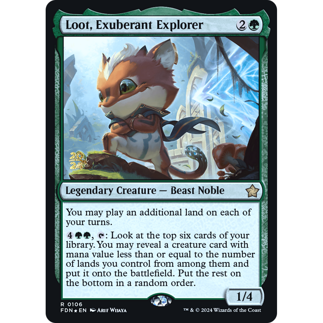 Loot, Exuberant Explorer (PRE-106S) - Foundations Promos Foil