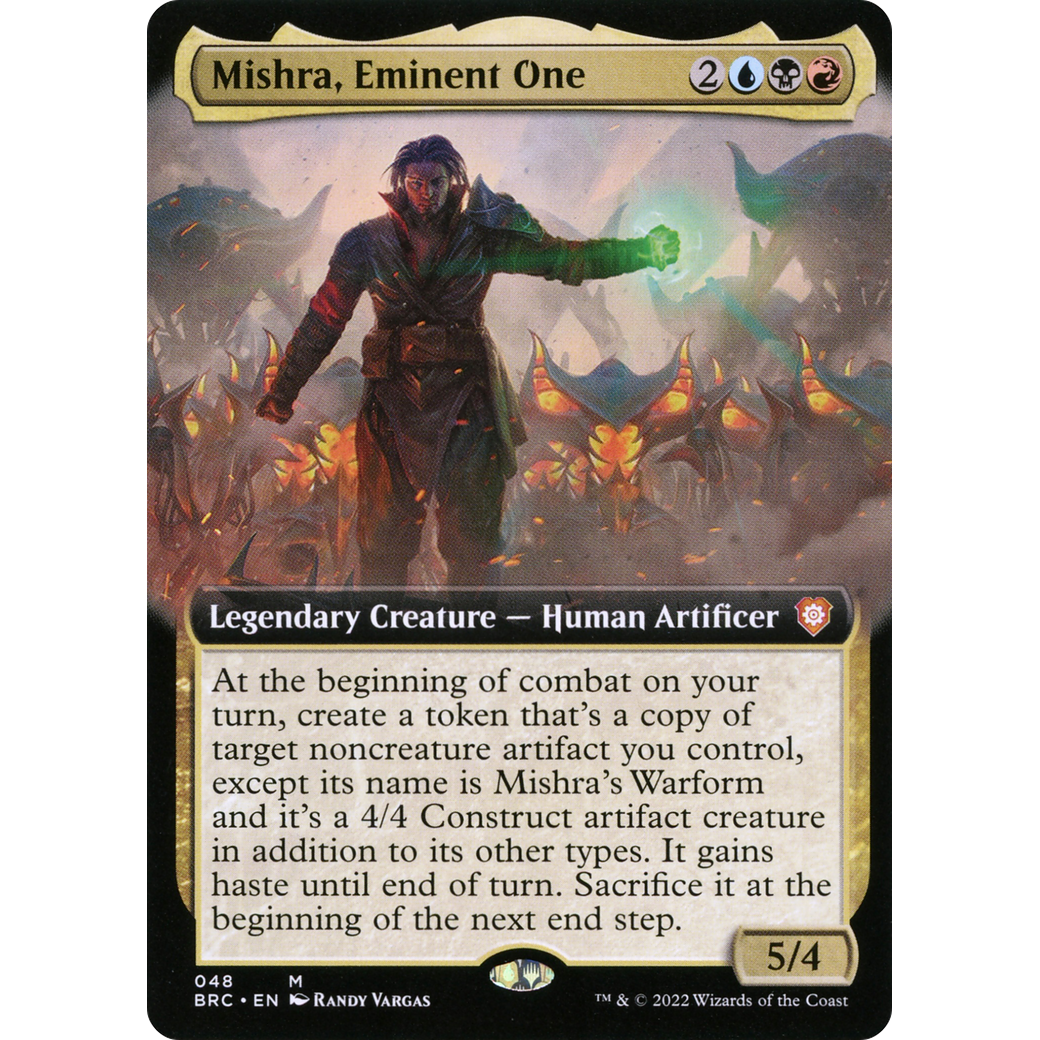 Mishra, Eminent One (Extended Art) (BRC-048) - The Brothers' War Commander: (Extended Art) Foil