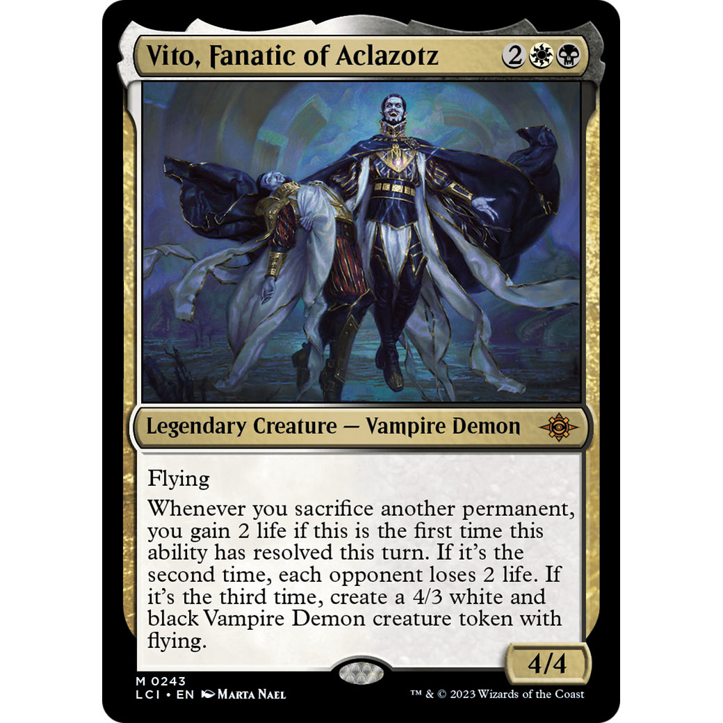 Vito, Fanatic of Aclazotz (LCI-243) - The Lost Caverns of Ixalan Foil