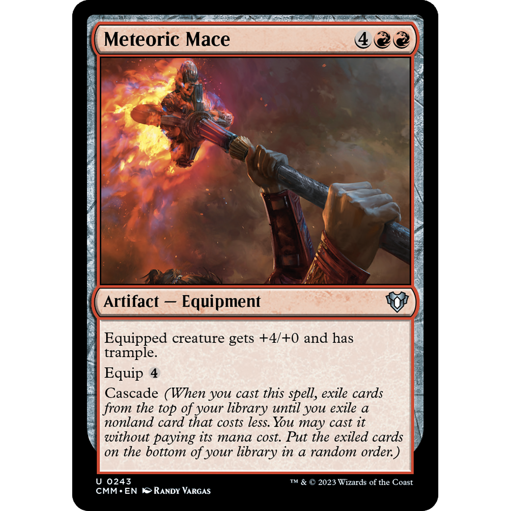Meteoric Mace (CMM-243) - Commander Masters Foil