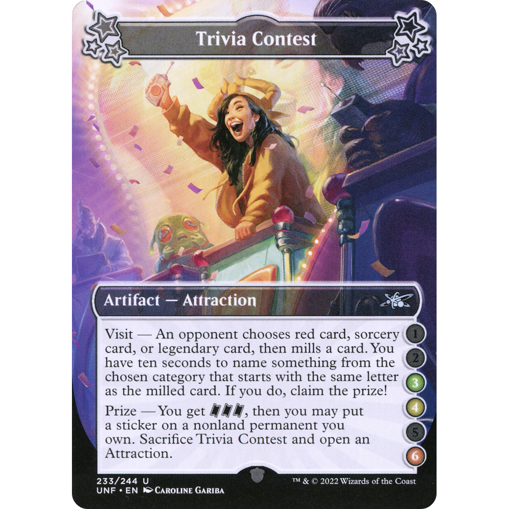 Trivia Contest (3-4-6) (UNF-233) - Unfinity Foil