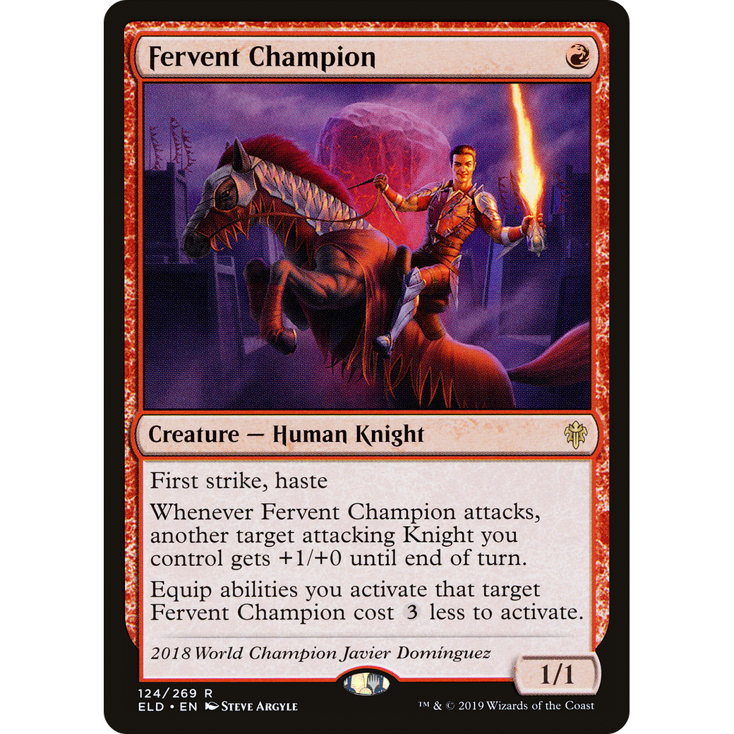 Fervent Champion (ELD-124) - Throne of Eldraine