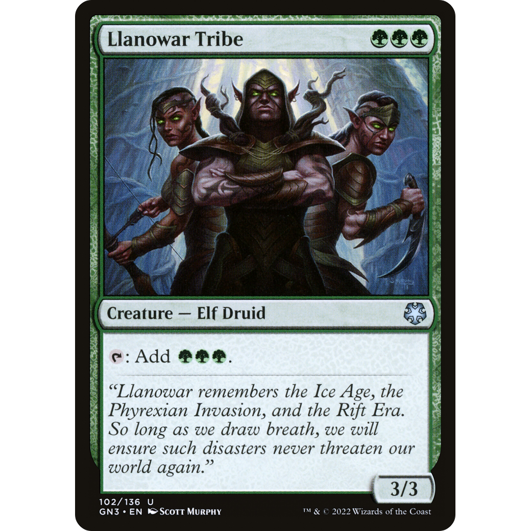 Llanowar Tribe (GN3-102) - Game Night: Free-for-All