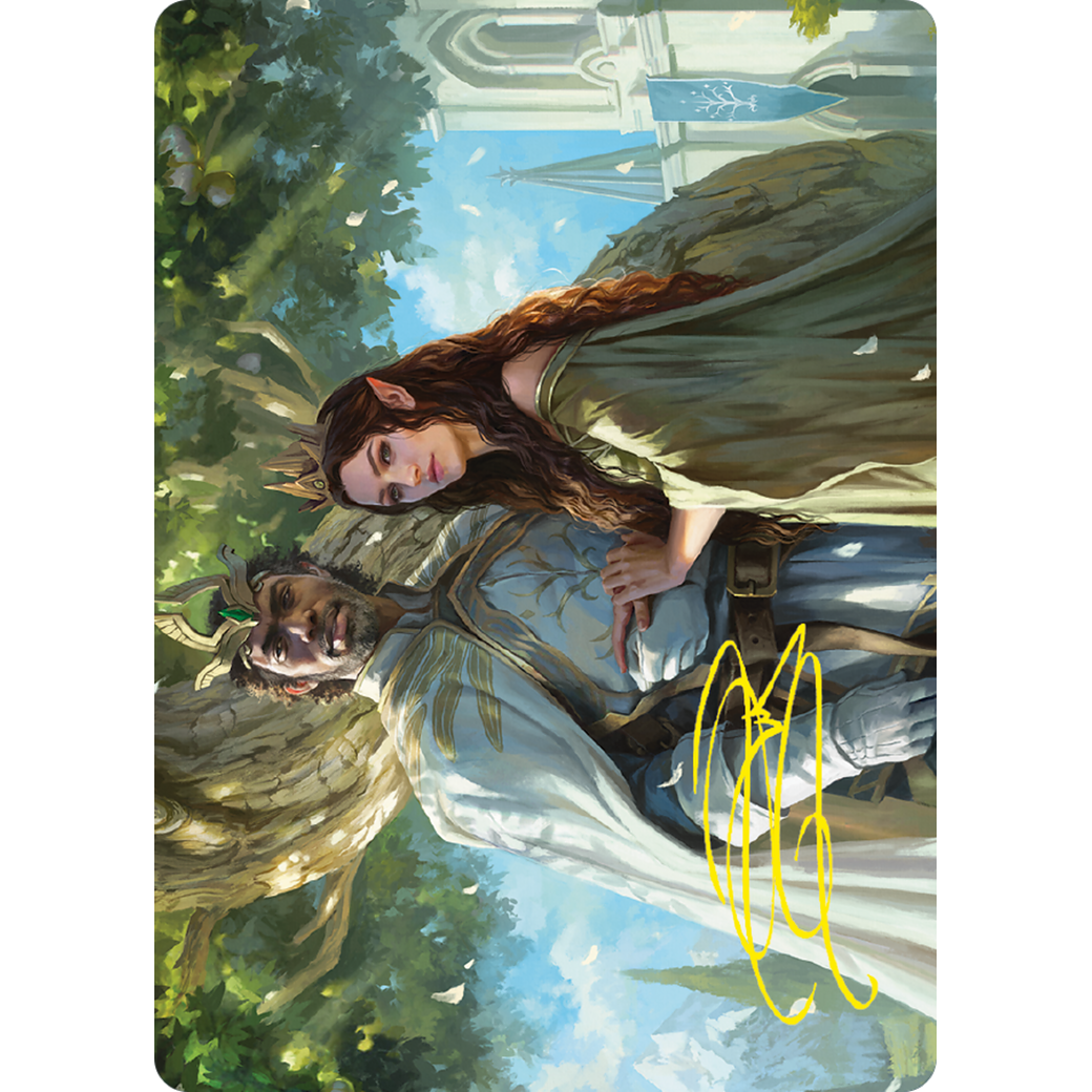 Aragorn and Arwen, Wed // Aragorn and Arwen, Wed (ALTR-033) - Tales of Middle-earth Art Series (Borderless) Foil