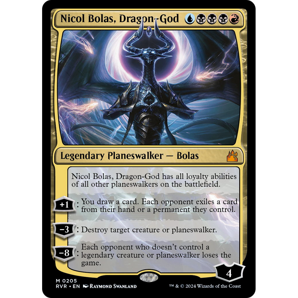 Nicol Bolas, Dragon-God (RVR-205) - Ravnica Remastered