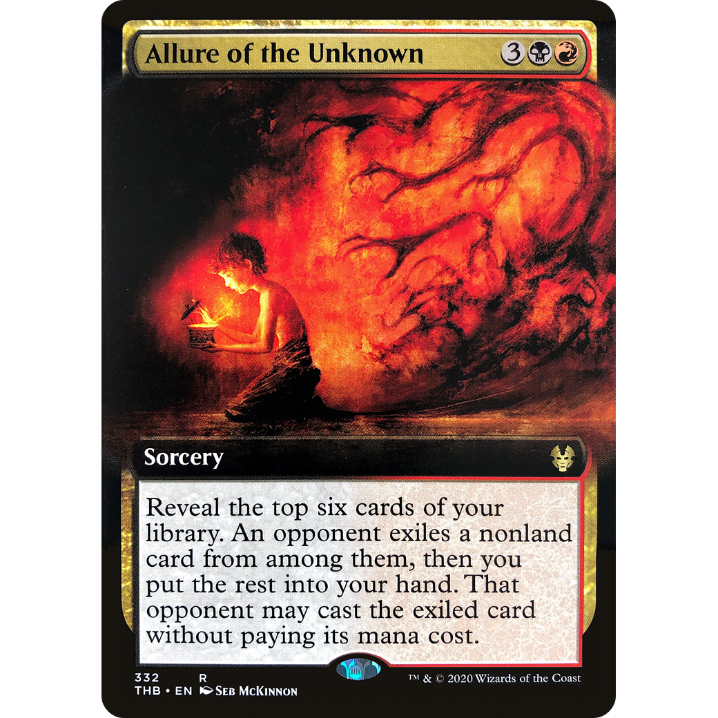 Allure of the Unknown (Extended Art) (THB-332) - Theros Beyond Death: (Extended Art) Foil