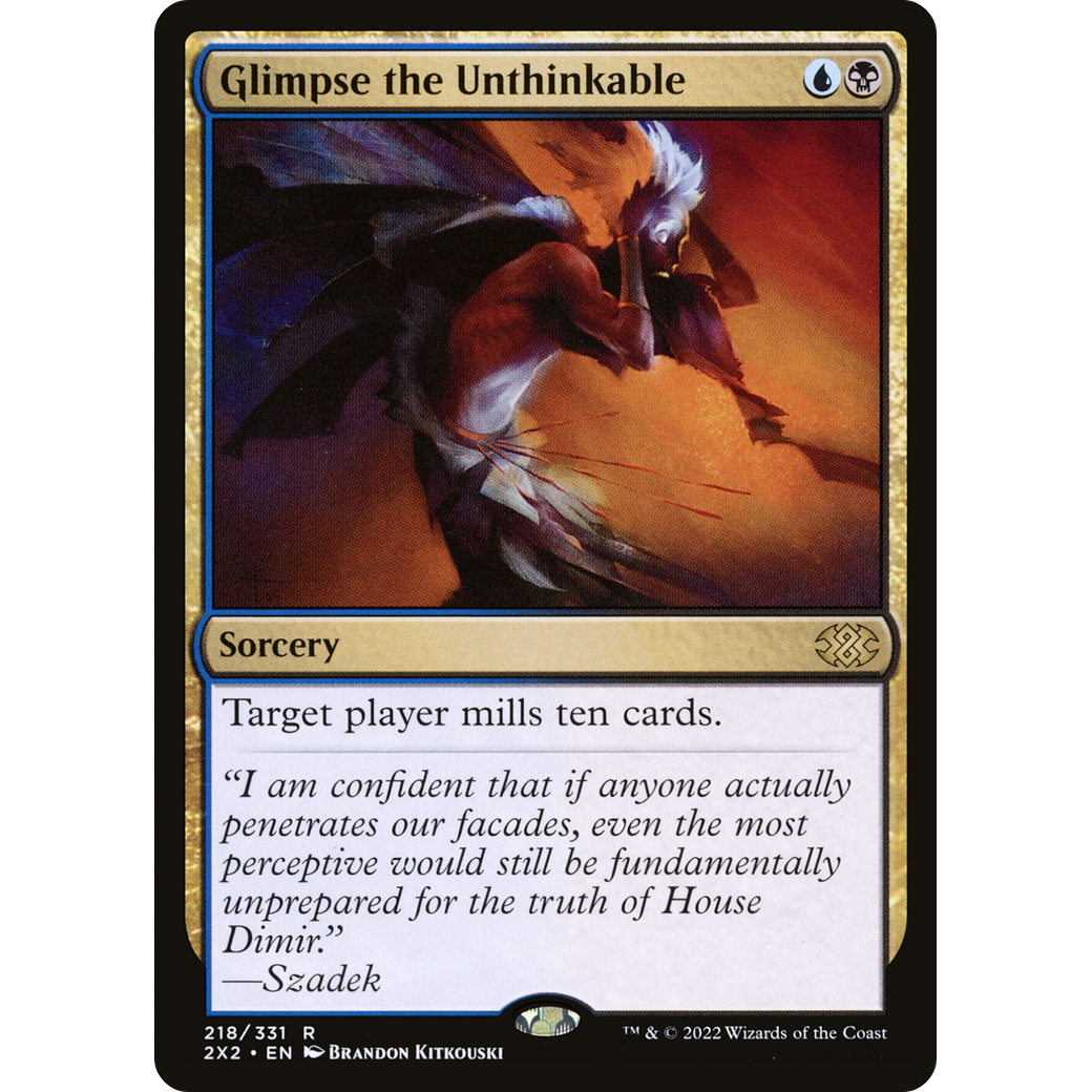 Glimpse the Unthinkable (2X2-218) - Double Masters 2022