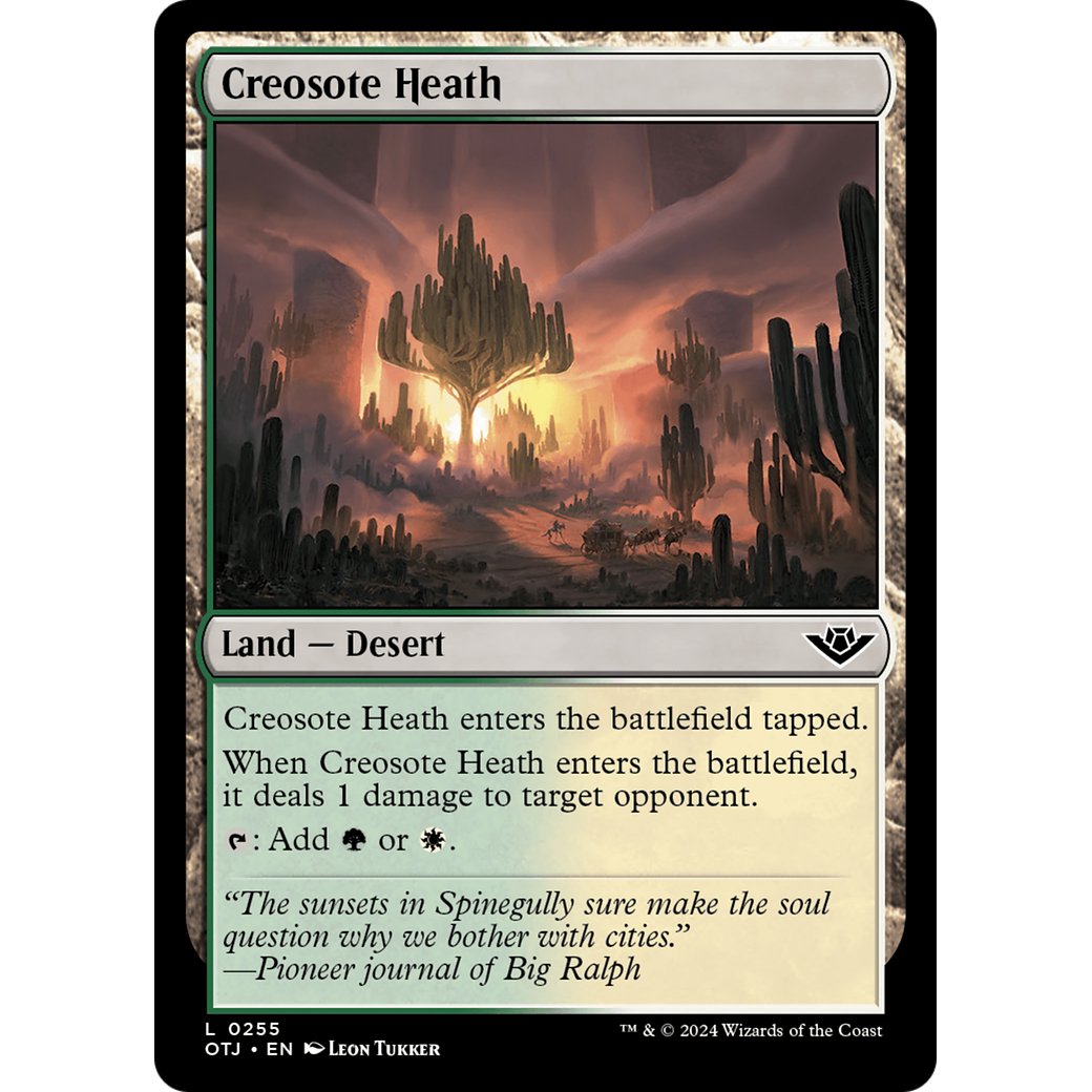 Creosote Heath (OTJ-255) - Outlaws of Thunder Junction Foil