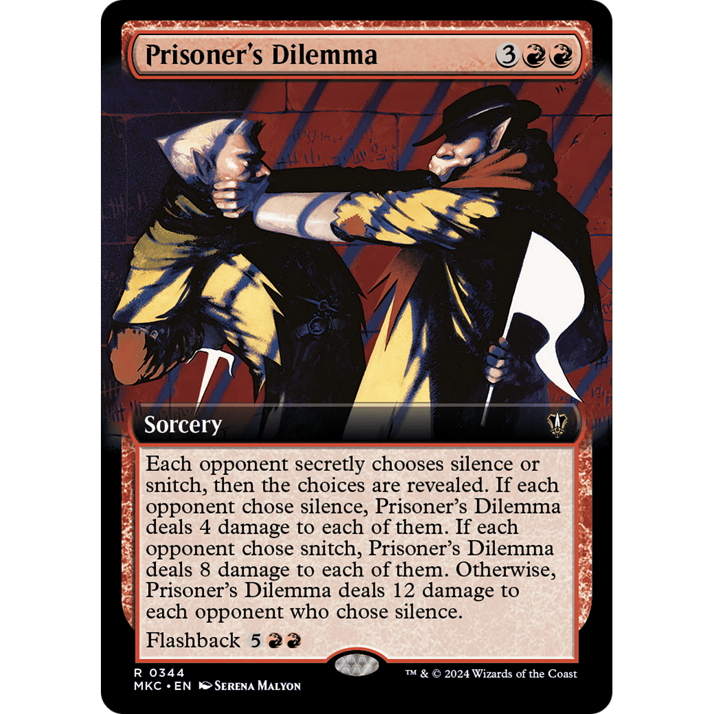 Prisoner's Dilemma (MKC-344) - Murders at Karlov Manor Commander: (Extended Art)