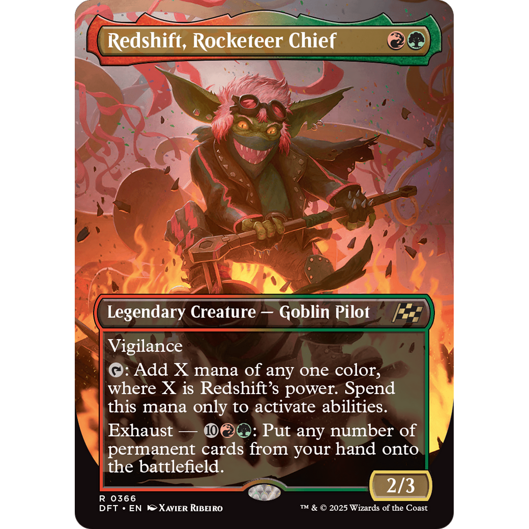 Redshift, Rocketeer Chief (DFT-366) - Aetherdrift (Borderless) Foil