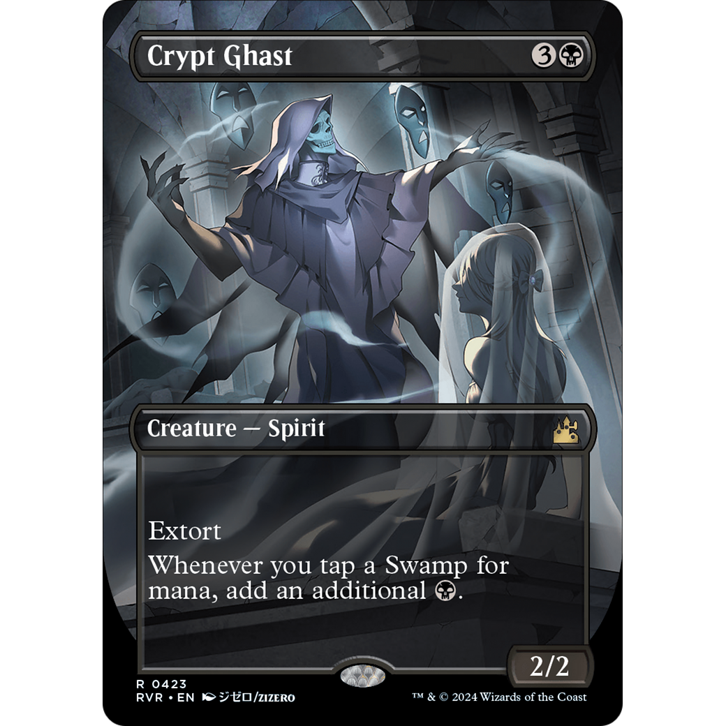 Crypt Ghast (RVR-423) - Ravnica Remastered (Borderless)