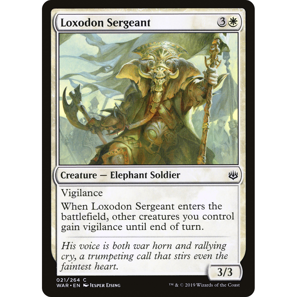 Loxodon Sergeant (WAR-021) - War of the Spark Foil