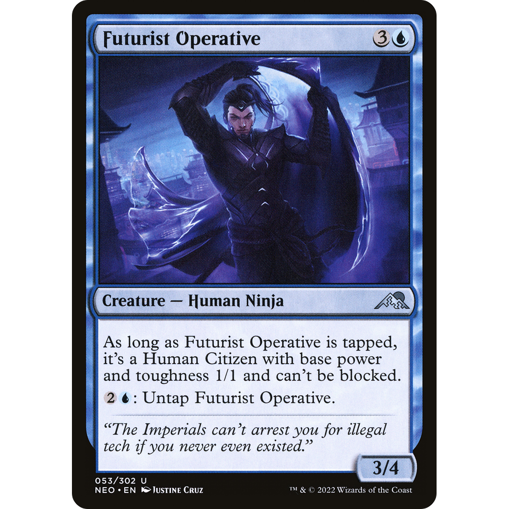 Futurist Operative (NEO-053) - Kamigawa: Neon Dynasty Foil