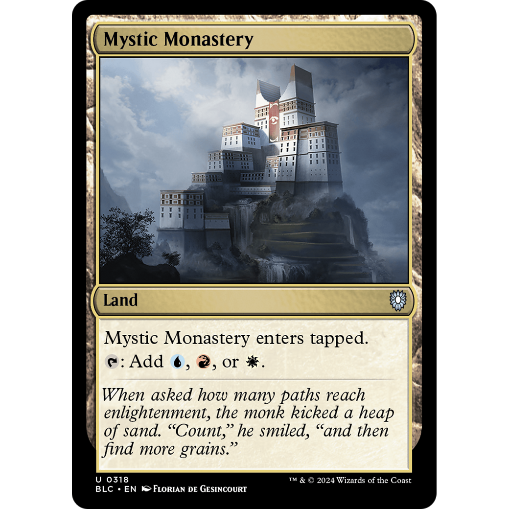 Mystic Monastery (BLC-318) - Bloomburrow Commander