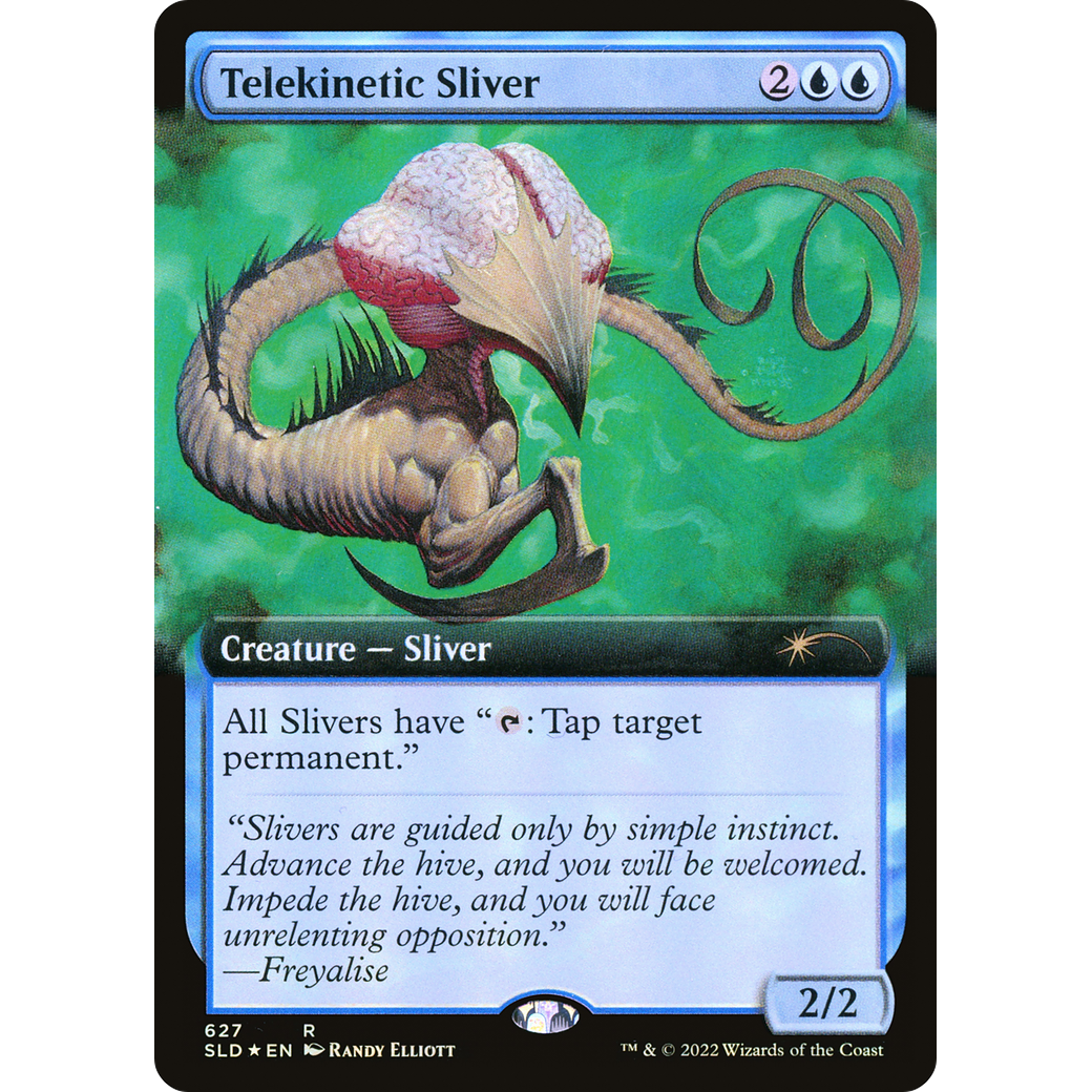 Telekinetic Sliver (Extended Art) (SLD-627) - Secret Lair Drop: (Extended Art) Foil