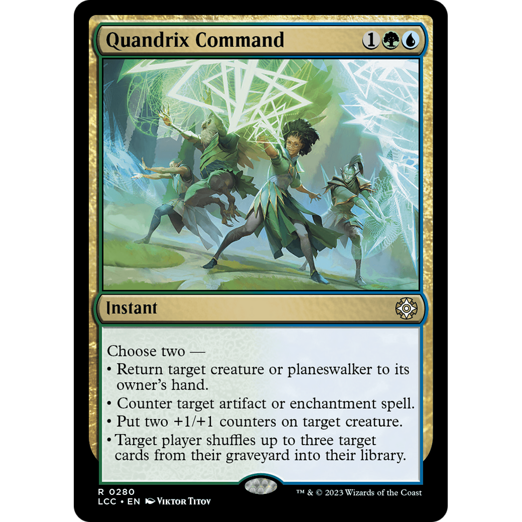 Quandrix Command (LCC-280) - The Lost Caverns of Ixalan Commander