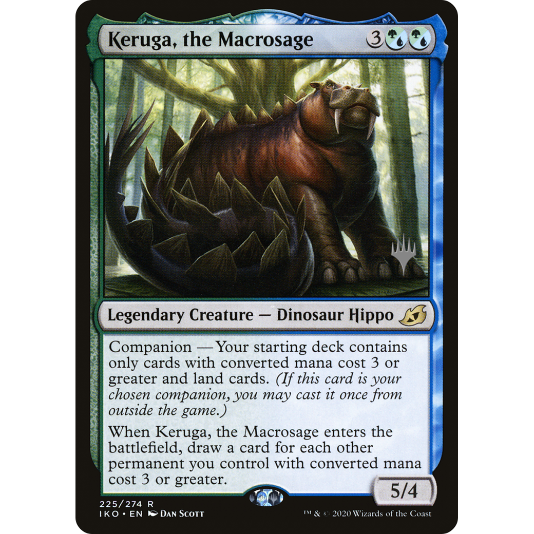 Keruga, the Macrosage (PPIKO-225) - Ikoria: Lair of Behemoths Promos: (companion)